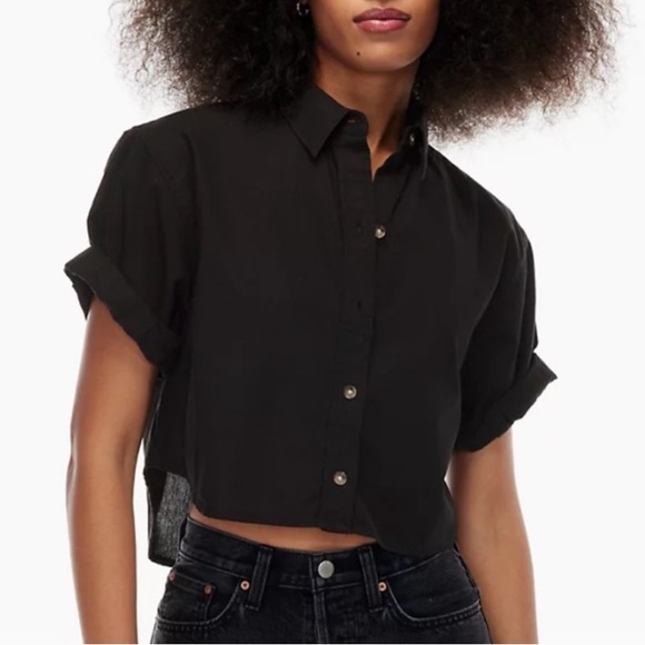 Aritzia‎ Denim Forum JANE cropped top - Picture 2 of 9